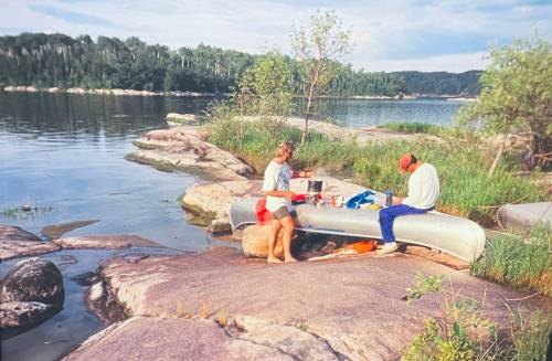 SUPPLIED
                                Ken Friesen and Jack Jackman on Crowduck Lake