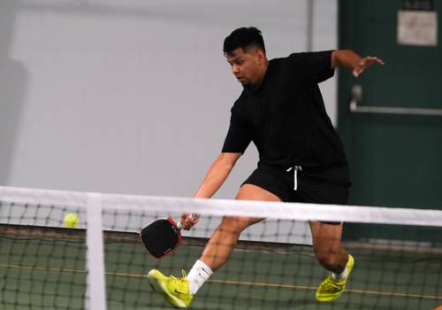 Earl Masangkay Photo
                                Cole Lacap won gold in the men’s singles 4.5, 19-plus group at the 2025 Pickleball National Championships at Taylor Tennis Centre on Saturday.