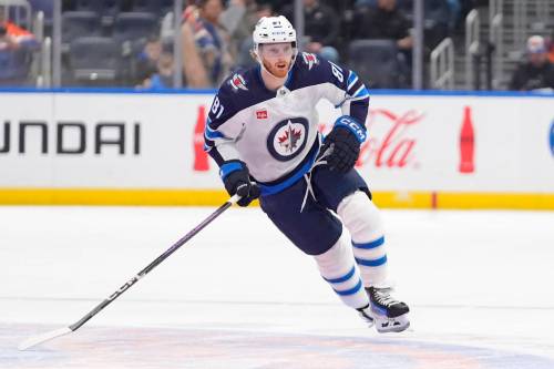 Frank Franklin II / THE ASSOCIATED PRESS FILES
                                Winnipeg Jets left-winger Kyle Connor’s new contract would eclipse the matching seven-year deals that fellow foundational pillars Connor Hellebuyck and Mark Scheifele signed back in October 2023.