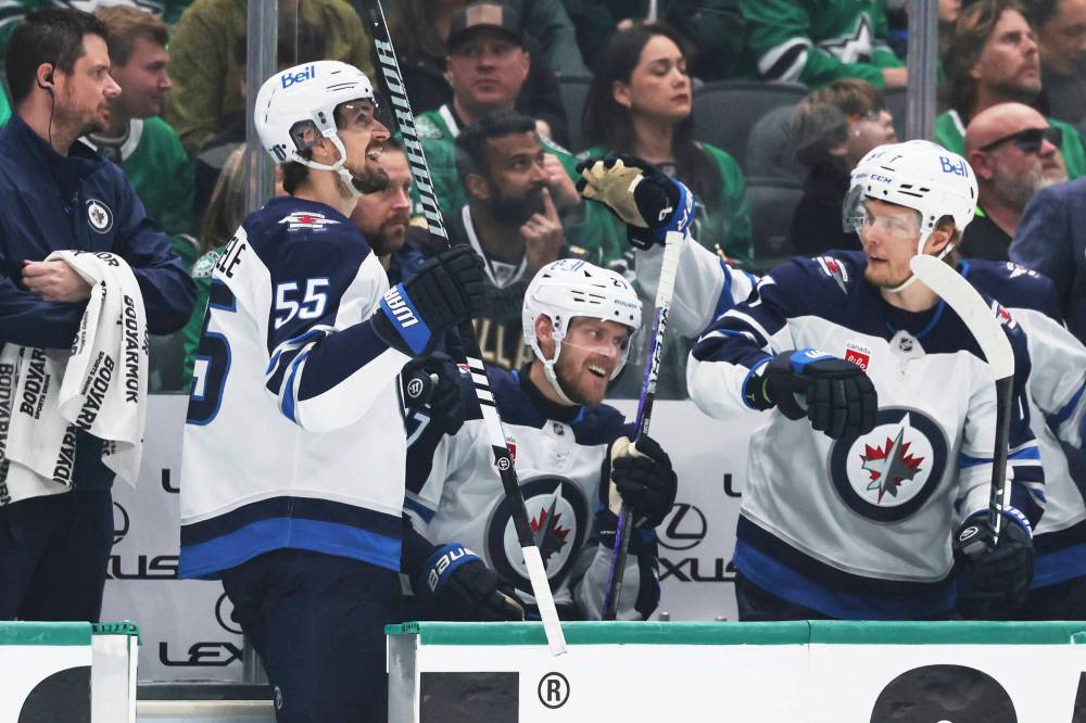 GARETH PATTERSON / THE ASSOCIATED PRESS FILES
Jets centre Mark Scheifele (55) had the lone goal for Winnipeg in Game 6 against the Dallas Stars back in May. Scheifele was back on the ice for the men’s national hockey Olympic orientation camp this past week in Calgary.