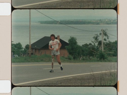 Terry Fox is shown in the documentary 