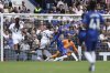 Fulham's Josh King, second left, scores a disallowed goal during the English Premier League soccer match between Chelsea and Fulham at Stamford Bridge stadium in London, Saturday, Aug 30, 2025. (AP Photo/Ian Walton)