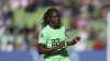 FILE - Nigeria's Michelle Alozie in action during the Women's World Cup Group B soccer match between Nigeria and Canada in Melbourne, Australia, July 21, 2023. (AP Photo/Hamish Blair, File)