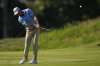 Harris English hits from the second fairway during the first round of the St. Jude Championship golf tournament Thursday, Aug. 7, 2025, in Memphis, Tenn. (AP Photo/George Walker IV)