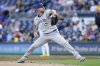 Toronto Blue Jays pitcher Max Scherzer delivers during the first inning of a baseball game against the Pittsburgh Pirates Tuesday, Aug. 19, 2025, in Pittsburgh. (AP Photo/Matt Freed)