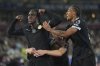 Chelsea's Trevoh Chalobah celebrates after scoring during the Premier League soccer match between Chelsea and West Ham in London, Friday, Aug. 22, 2025. (AP Photo/Dave Shopland)