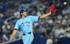 Blue Jays pitcher Kevin Gausman (34) receives the ball from his catcher during the third inning of a Major League Baseball game against the Chicago Cubs in Toronto on Wednesday, August 13, 2025. THE CANADIAN PRESS/Nathan Denette
