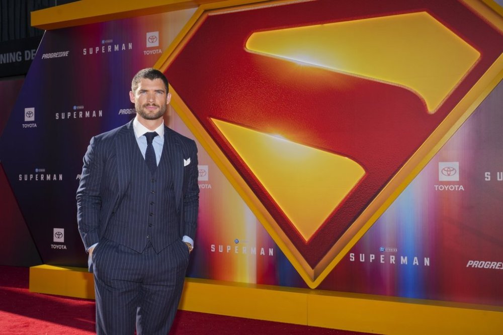 FILE - David Corenswet arrives at the premiere of
