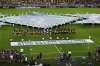 The players line up before the UEFA Super Cup soccer match between Paris Saint-Germain and Tottenham Hotspur in Udine, Italy, Wednesday, Aug. 13, 2025. (AP Photo/Denes Erdos)