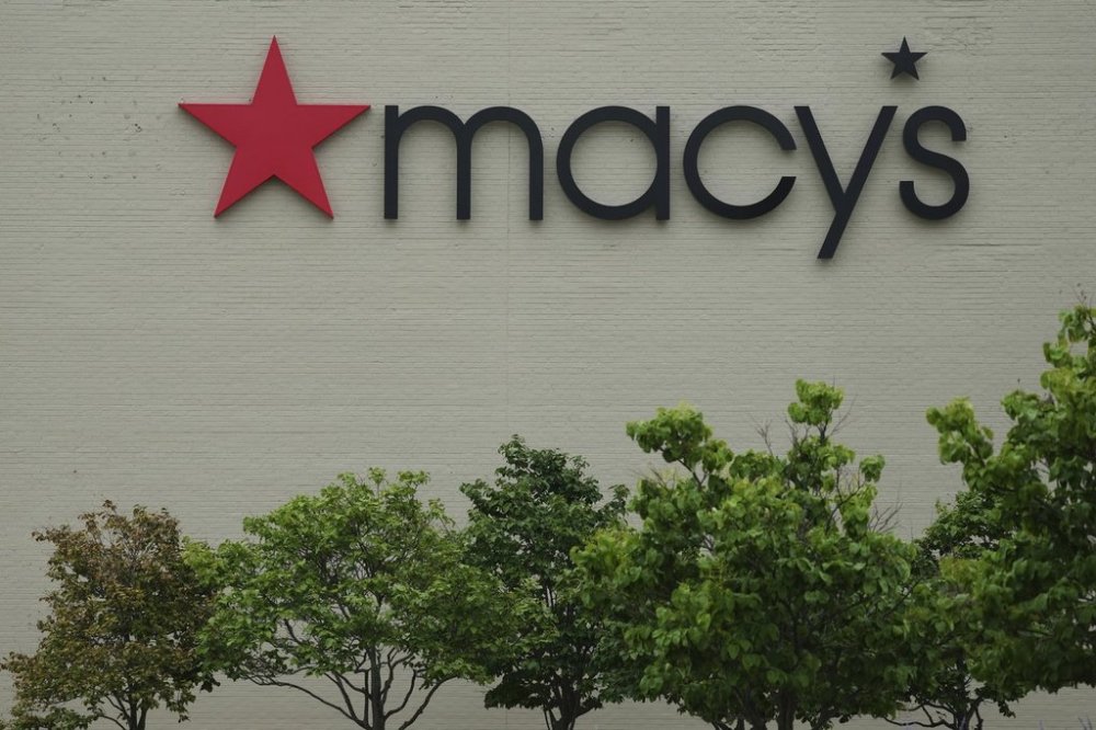 FILE - Macy's sign is displayed in Mount Prospect, Ill., Thursday, July 17, 2025. (AP Photo/Nam Y. Huh, File)