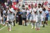 FILE - Auckland City players walk off the pitch after the Club World Cup group C soccer match between Bayern Munich and Auckland City in Cincinnati, Sunday, June 15, 2025. (AP Photo/Jeff Dean, File)