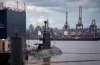 Members of the Royal Canadian Navy stand aboard the HMCS Corner Brook submarine docked during Fleet Week, in North Vancouver, B.C., on Thursday, July 3, 2025. THE CANADIAN PRESS/Darryl Dyck