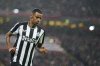 FILE - Newcastle's Alexander Isak celebrates after scoring his side's opening goal during the English Premier League soccer match between Liverpool and Newcastle, at Anfield stadium in Liverpool, England, Monday, Jan. 1, 2024. (AP Photo/Jon Super, File)
