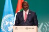 FILE - Liberia President George Weah speaks during a plenary session at the COP28 U.N. Climate Summit, Saturday, Dec. 2, 2023, in Dubai, United Arab Emirates. (AP Photo/Rafiq Maqbool, File)