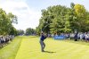 Captain Bryson DeChambeau, of Crushers GC, hits from the 11th tee during the quarterfinals of LIV Golf Team Championship Michigan at The Cardinal at Saint John's, Friday, Aug. 22, 2025, in Plymouth, Mich. (Chris Trotman/LIV Golf via AP)
