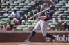 Seattle Mariners' Cal Raleigh hits a three-run home run in the ninth inning of a baseball game against the Atlanta Braves, Sunday, Sept. 7, 2025, in Atlanta. (AP Photo/Colin Hubbard)