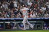 Baltimore Orioles' Jordan Westburg celebrates after hitting a three-run home run against the Houston Astros during the fifth inning of a baseball game Sunday, Aug. 17, 2025, in Houston. (AP Photo/David J. Phillip)