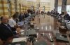 Lebanese President Joseph Aoun, centre background, leads a cabinet meeting to discuss the army plan for disarming Hezbollah, at the Presidential palace in Baabda, east of Beirut, Friday, Sept. 5, 2025. (AP Photo/Hussein Malla)