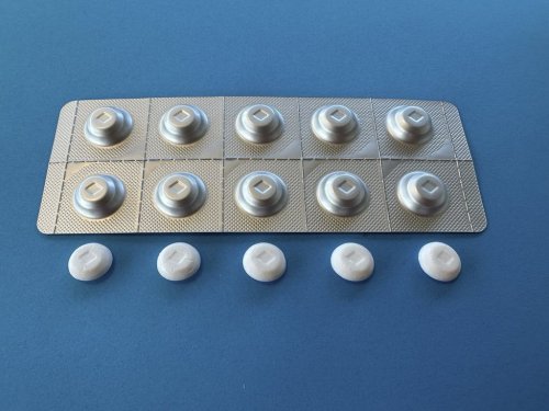 This photo provided by Catalent shows Catalent's MindMed's formulation of LSD. (Catalent via AP)
