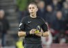 FILE - Referee David Coote during the English Premier League soccer match between Brentford and Aston Villa in London, Sunday, Dec. 17, 2023. (AP Photo/Dave Shopland, File)