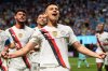FILE - Manchester City's Claudio Echeverri celebrates after scoring his team's second goal during the Club World Cup Group G soccer match between Manchester City and Al Ain in Atlanta, Sunday, June 22, 2025. (AP Photo/Mike Stewart, File)