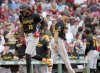 Pittsburgh Pirates' Oneil Cruz (15) runs to the plate after hitting a home run during the sixth inning of a baseball game against the Boston Red Sox, Saturday, Aug. 30, 2025, in Boston. (AP Photo/Mark Stockwell)