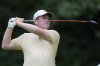 Robert MacIntyre, of Scotland, hits from the fifth tee during the third round of the BMW Championship golf tournament Saturday, Aug. 16, 2025, in Owings Mills, Md. (AP Photo/Stephanie Scarbrough)