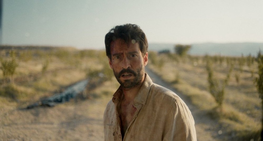 A scene from the film