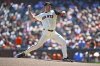 San Francisco Giants pitcher Justin Verlander (35) pitches against the Baltimore Orioles during the first inning of a baseball game at Oracle Park in San Francisco on Sunday, Aug. 31, 2025. (Jose Carlos Fajardo/Bay Area News Group via AP)