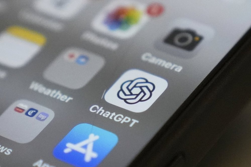 The Chat GPT app icon is seen on a smartphone screen on Monday, Aug. 4, 2025, in Chicago. (AP Photo/Kiichiro Sato)