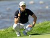 Akie Iwai of Japan lines up her putt on the 9th hole during the second round of the Canadian Women's Open at Mississauga Golf and Country Club in Mississauga, Ont., on Friday, Aug. 22, 2025. THE CANADIAN PRESS/Frank Gunn