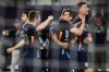 FILE - San Diego FC midfielder Chucky Lozano, second from right, and teammates celebrate after his goal against the Seattle Sounders during an MLS soccer match Saturday, April 5, 2025, in San Diego. (Meg McLaughlin/The San Diego Union-Tribune via AP, File)