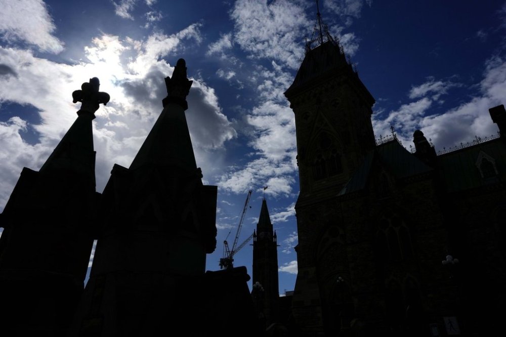 The Peace Tower on Parliament Hill in Ottawa on Sunday, May 25, 2025. THE CANADIAN PRESS/Justin Tang