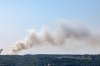 A large billow of smoke from a wildfire near the Susies Lake Area of Halifax is seen, Tuesday, Aug. 12, 2025. THE CANADIAN PRESS/Kelly Clark
