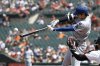 Los Angeles Dodgers' Shohei Ohtani hits a home run off Baltimore Orioles pitcher Tomoyuki Sugano during the first inning of a baseball game, Sunday, Sept. 7, 2025, in Baltimore. (AP Photo/Terrance Williams)