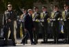 Prime Minister Mark Carney takes part in a ceremony on Independence Day in Sophia Square in Kyiv, Ukraine, on Sunday, Aug. 24, 2025. THE CANADIAN PRESS/Sean Kilpatrick