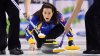 Alberta alternate Heather Nedohin skips against Saskatchewan during the Scotties Tournament of Hearts in St. Catharines, Ont., on Tuesday, Feb. 21, 2017. THE CANADIAN PRESS/Sean Kilpatrick