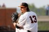 FILE - Oklahoma State's Nolan McLean pitches during an NCAA baseball game on June 2, 2023, in Stillwater, Okla. (AP Photo/Garett Fisbeck, File)