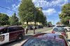 Law enforcement officers gather outside the Annunciation Church's school in response to a reported mass shooting, Wednesday, Aug. 27, 2025, in Minneapolis. (AP Photo/Mark Vancleave)