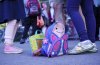 A school bag and a lunch bag are seen in the school yard as students go back to school in Montreal, on Monday, Aug. 31, 2020. THE CANADIAN PRESS/Paul Chiasson