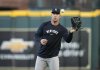 New York Yankees'' Aaron Judge attends practice before a baseball game against the Houston Astros, Thursday, Sept. 4, 2025, in Houston. (AP Photo/Karen Warren)