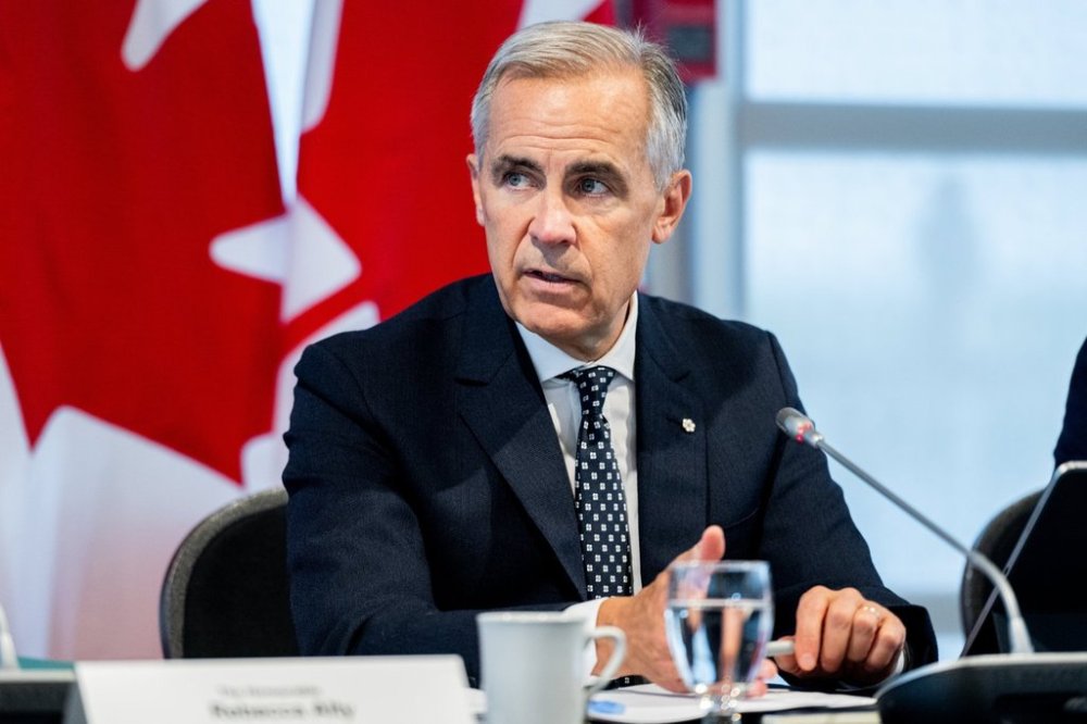 Prime Minister Mark Carney delivers remarks in Ottawa on Thursday, Aug. 7, 2025. THE CANADIAN PRESS/Spencer Colby
