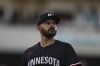 FILE - Minnesota Twins pitcher Pablo López walks off the mound after the second inning of a baseball game against the Athletics, June 3, 2025, in West Sacramento, Calif. (AP Photo/Scott Marshall, File)