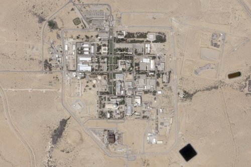 This satellite photo provided by Planet Labs PBC shows the Shimon Peres Negev Nuclear Research Center near the city of Dimona, Israel, July 5, 2025. (Planet Labs PBC via AP)