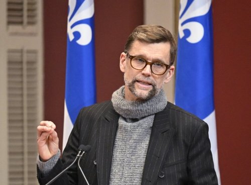 Quebec City Mayor Bruno Marchand speaks Wednesday, Dec. 13, 2023, at the legislature in Quebec City. THE CANADIAN PRESS/Jacques Boissinot. The Canadian Press