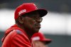 FILE - Los Angeles Angels manager Ron Washington looks on from the dugout during a baseball game against the Baltimore Orioles in Baltimore, June 14, 2025. (AP Photo/Terrance Williams, file)