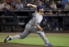 Los Angeles Dodgers pitcher Clayton Kershaw throws during the second inning of a baseball game against the Tampa Bay Rays Friday, Aug. 1, 2025, in Tampa, Fla. (AP Photo/Jason Behnken)