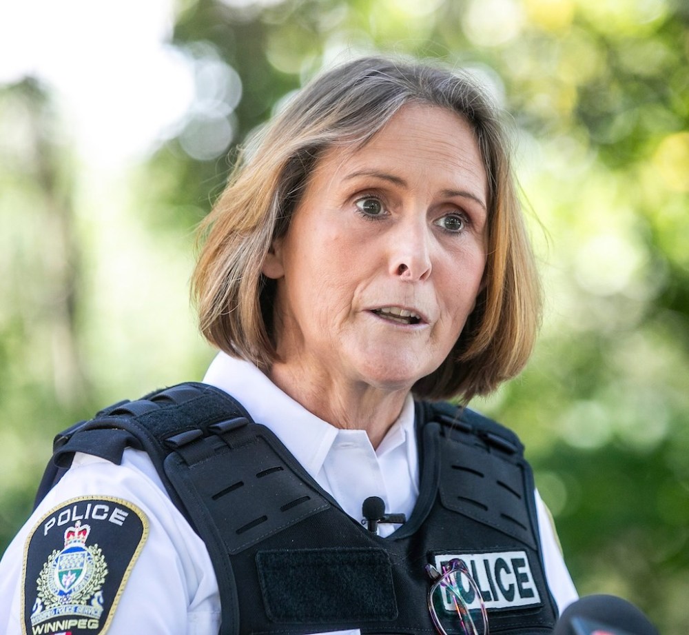 MIKAELA MACKENZIE / FREE PRESS
Winnipeg Police Service Insp. Helen Peters says it is the first time the service has used a warrant to search a structure in a homeless camp.