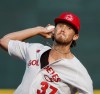 JOHN WOODS / FREE PRESS
Goldeyes opening pitcher Luke Boyd (37) throws at the Winnipeg Goldeyes vs Fargo-MoorheadRedhawks game in Winnipeg Monday, July 28, 2025. 

Reporter: taylor