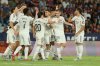 Real Madrid's Franco Mastantuono, second right, celebrates with teammates after scoring his sides second goal during a Spanish La Liga soccer match between Levante and Real Madrid at the Ciutat de Valencia stadium in Valencia, Spain, Tuesday, Sept. 23, 2025. (AP Photo/Alberto Saiz)